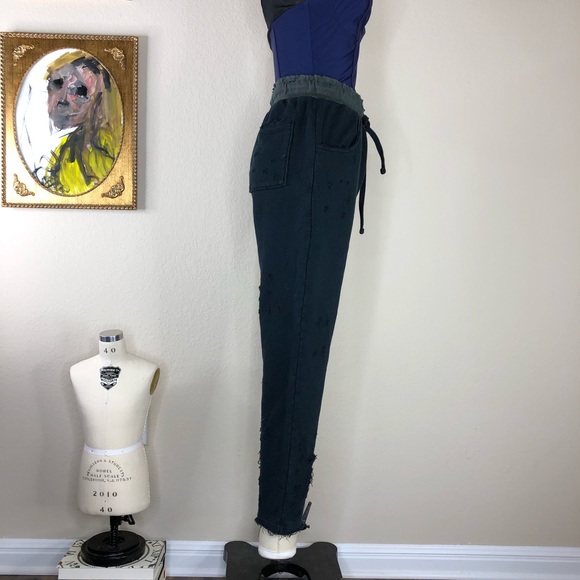 DRIFTER Distressed Ripped Sweats Joggers Raw Hem - Picture 7 of 7